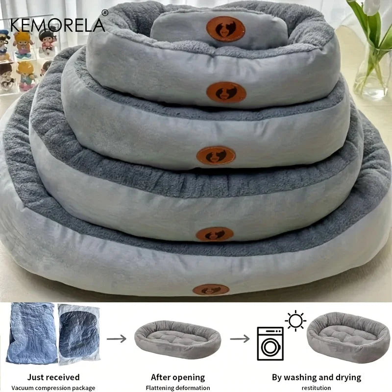 KEMORELA Plush Pet Bed