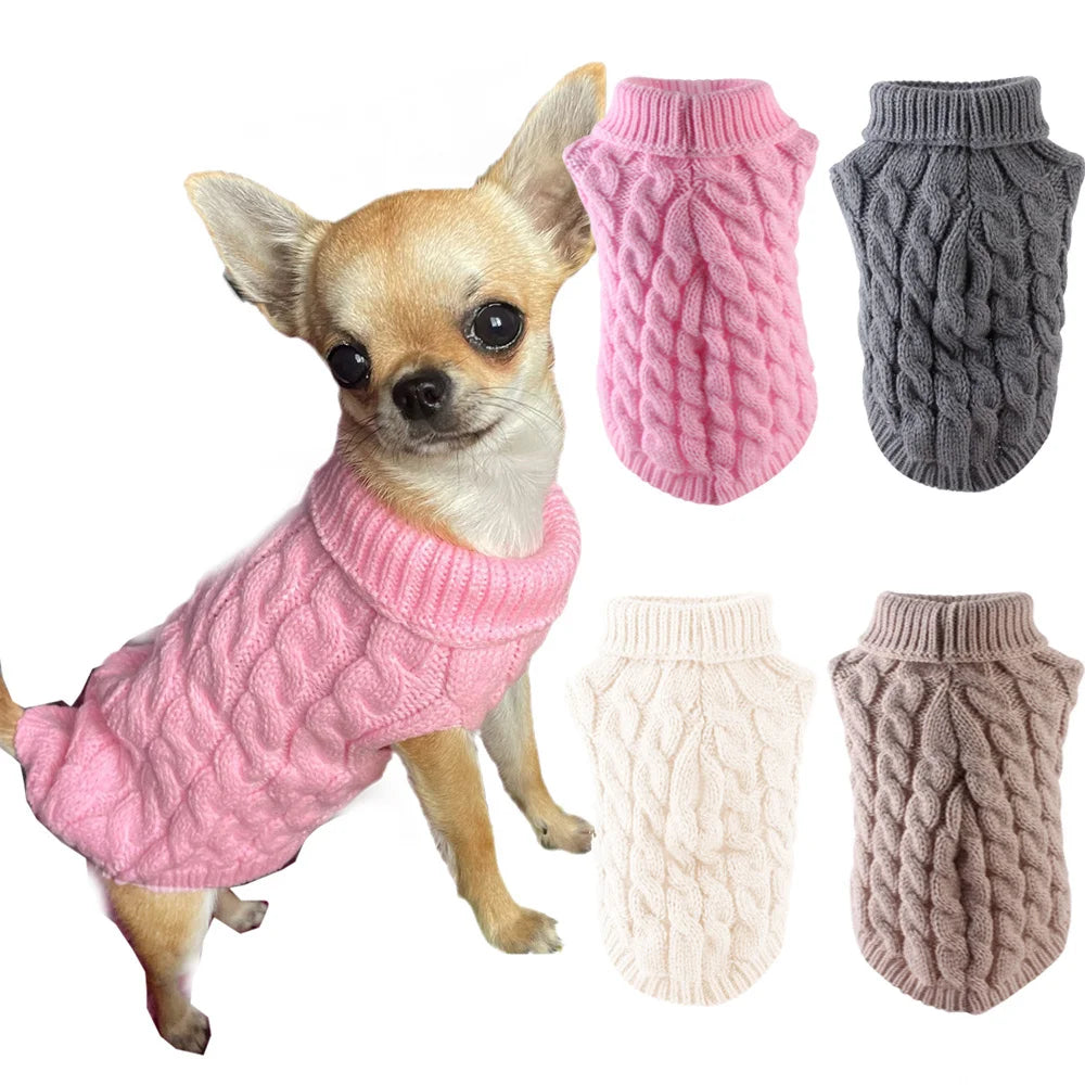 Warm Knit Sweater for Puppies