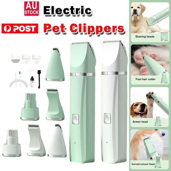 4-in-1 Electric Pet Grooming Kit