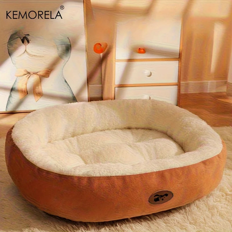 KEMORELA Plush Pet Bed